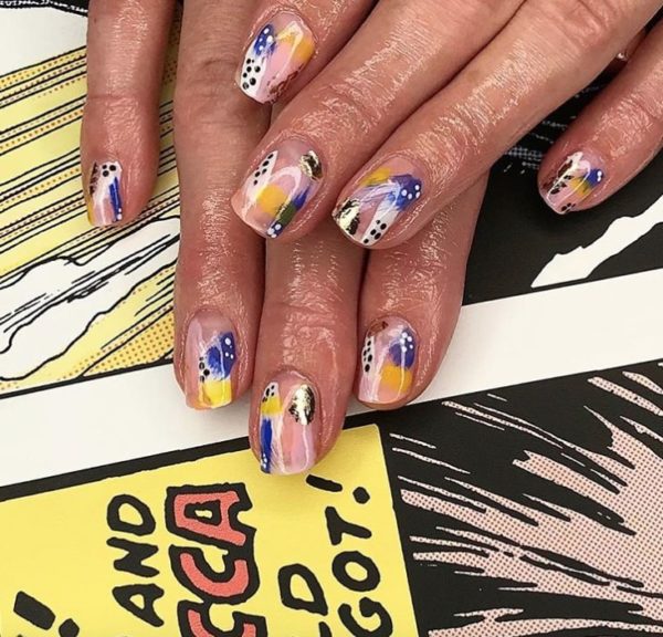 80s Style Nail Art Scratch Magazine