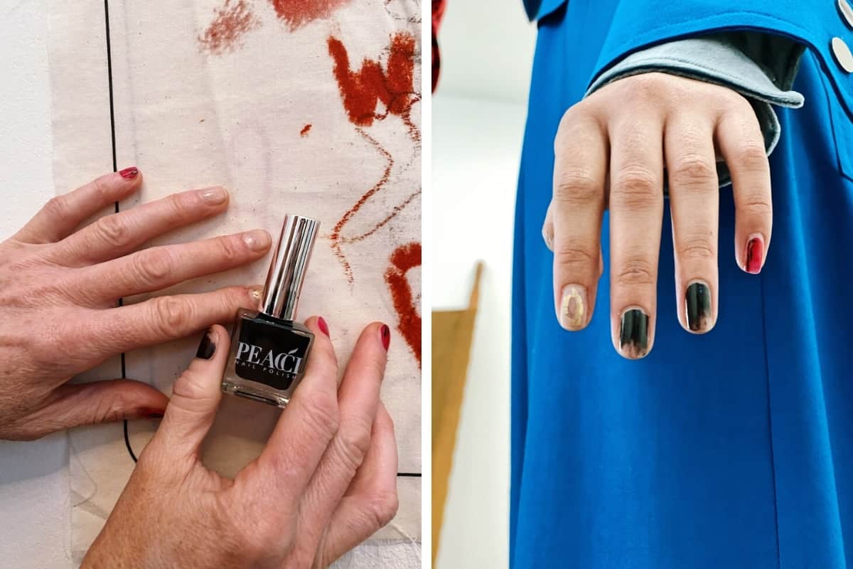 London Fashion Week Aw Smudged Punk Nails Vivienne Westwood Scratch Magazine