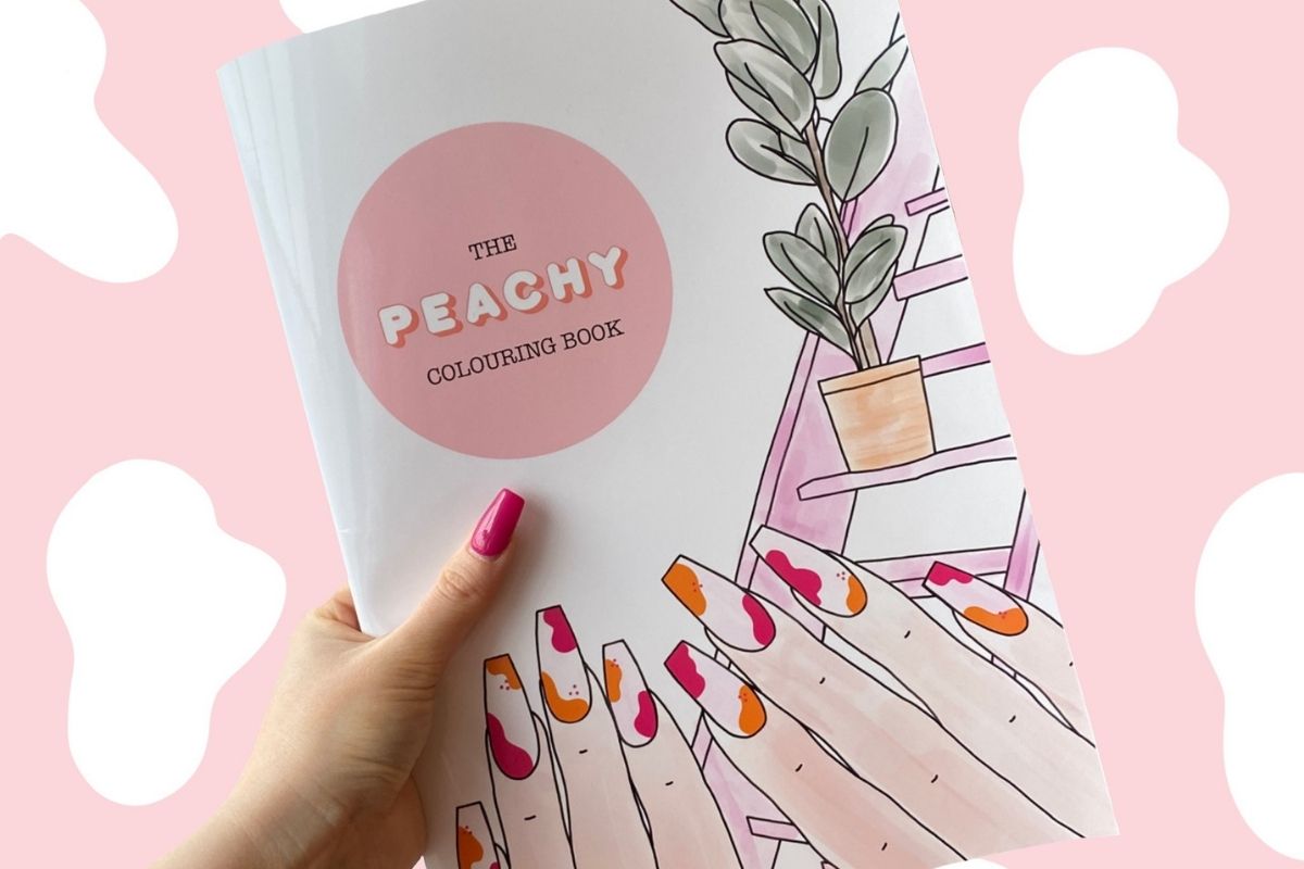 Download Practice Nail Designs On Paper With The Peachy Colouring Book Scratch Magazine