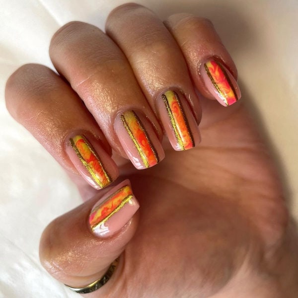 Orange Nails Scratch Magazine