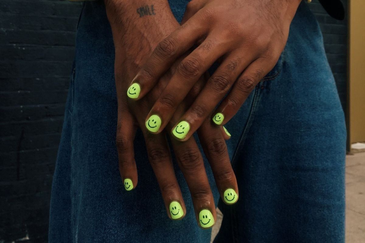 2. Bold and Masculine Nail Art for Men - wide 7